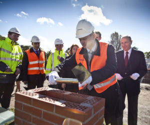 Green Towers, wmurowanie kamienia wegielnego i aktu erekcyjnego pod inwestycje, Skanska (1).JPG