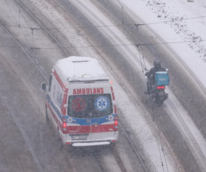 Intensywne opady śniegu w Warszawie (14.01.2026)