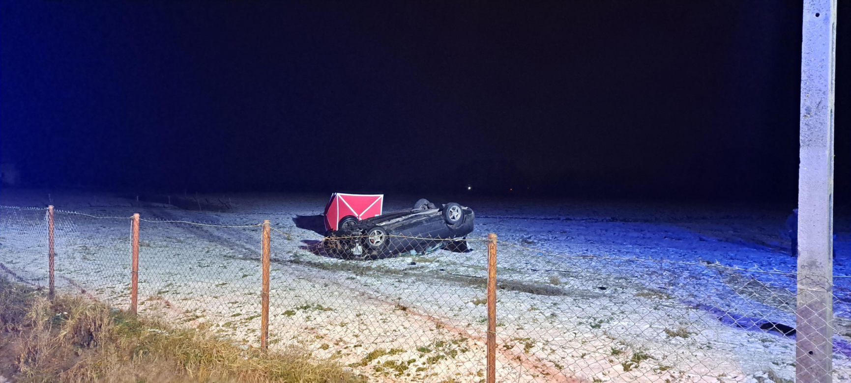 Tragiczny wypadek w miejscowości Chełmica Duża. Zdjęcia z miejsca zdarzenia