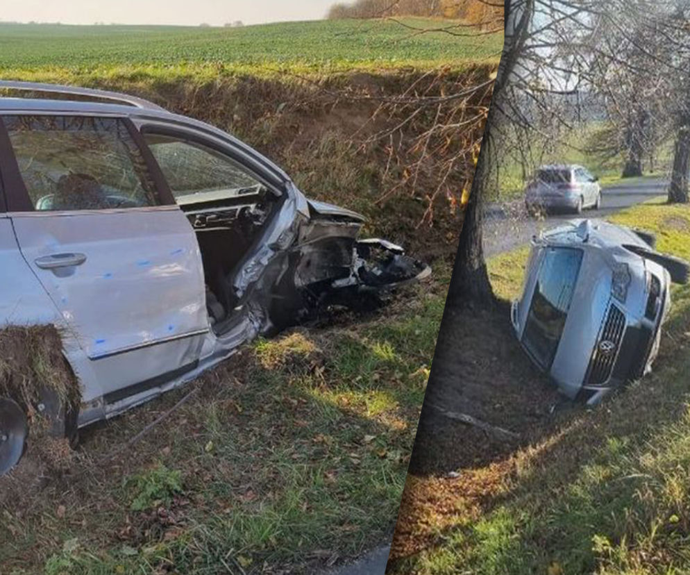 Spowodował kolizję i ukrył się w trawie