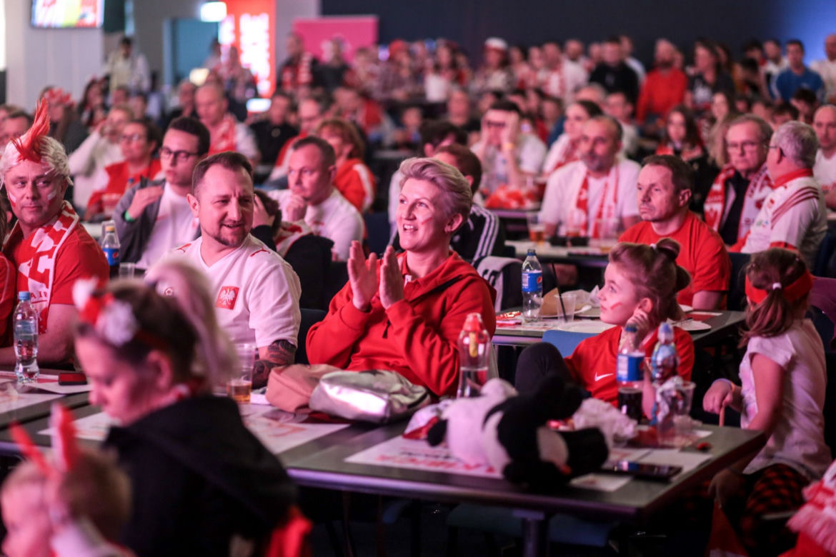 Polska - Arabia Saudyjska w strefie kibica na Stadionie Śląskim