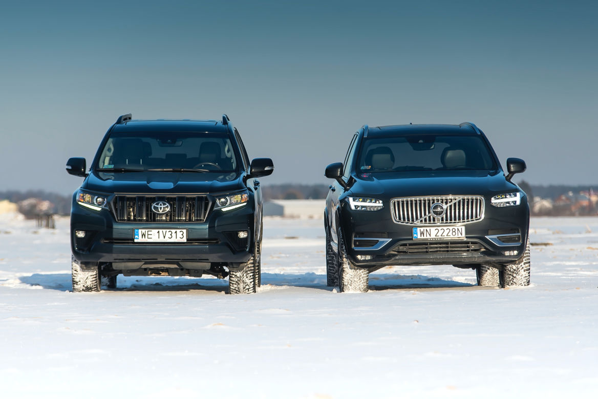 Volvo XC90 B5 AWD 8AT Inscription vs. Toyota Land Cruiser 2.8 D-4D AWD 6AT Executive