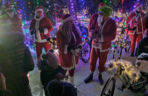 Mikołaje na rowerach wkręciły Łomżę w świąteczny klimat!