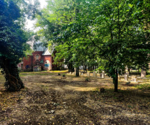 Lapidarium w parku Chopina