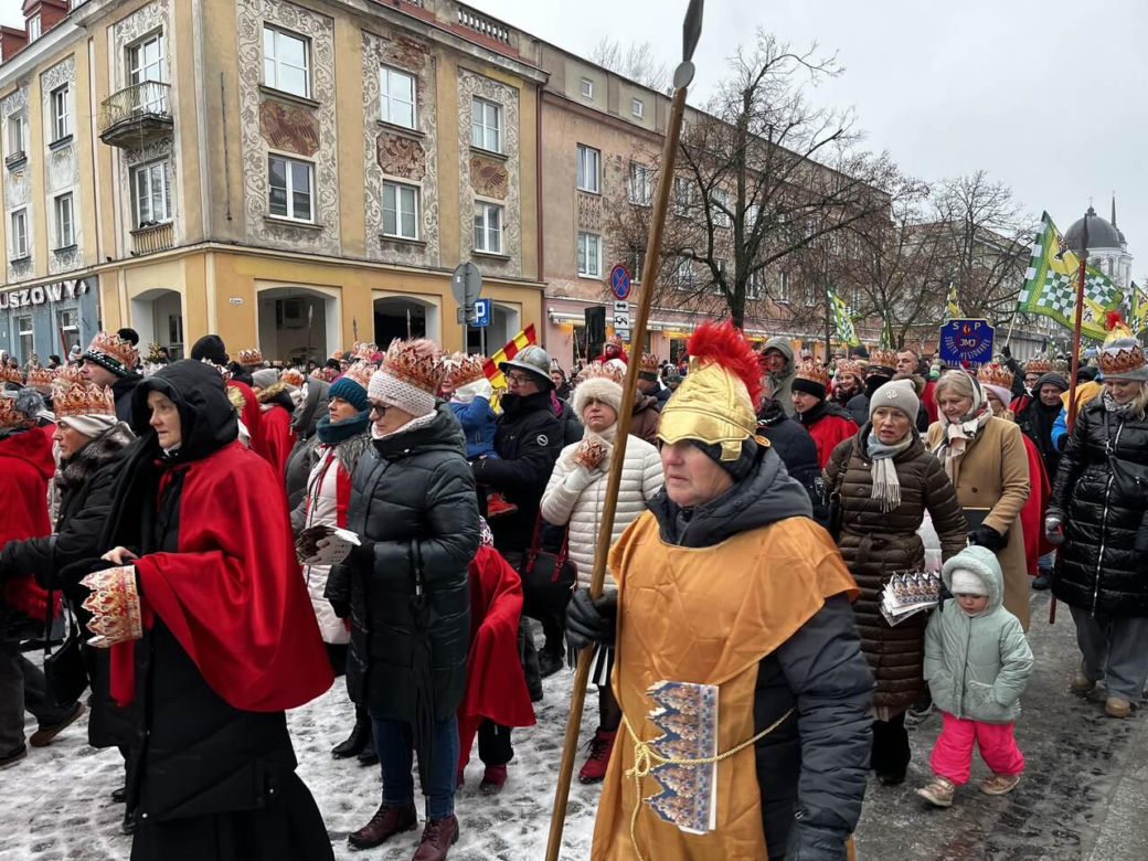 Orszak Trzech Króli 2025 na ulicach Białegostoku