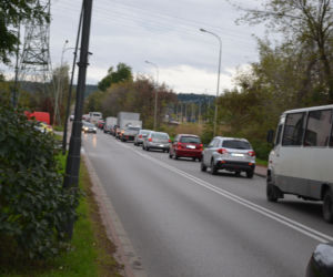 Korki po zamknięciu przejazdu Starachowice-Zachodnie