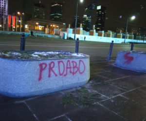 Strajk Kobiet. Pomazane centrum Warszawy