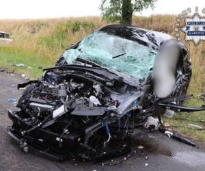 Wypadek na drodze koło Głubczyc. Sześć osób rannych, interweniowały śmigłowce LPR