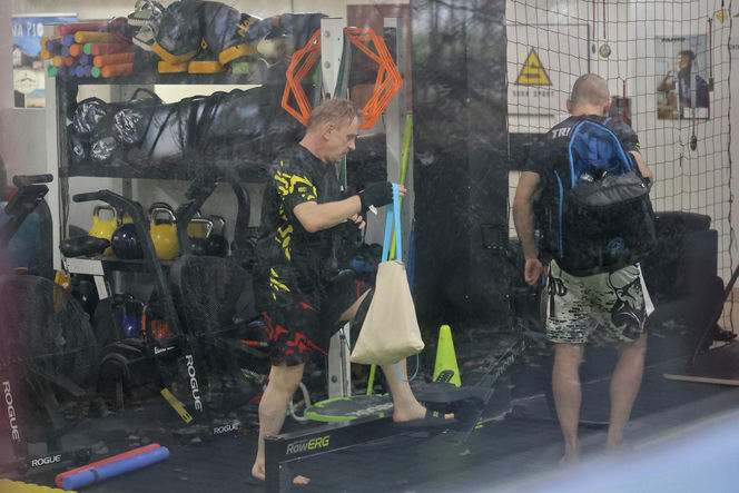 Bartosz Żukowski na siłowni