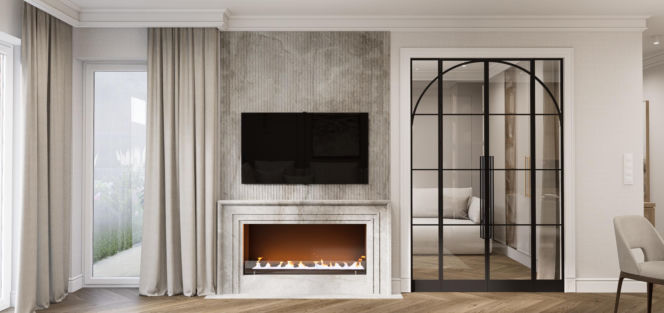 Kaszmirowe mieszkanie w gdańsku - projekt Renata Michałowicz