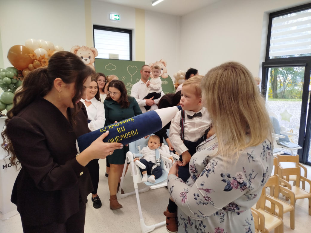 Otwarcie Żłobka w Mokobodach i pasowanie na żłobkowicza