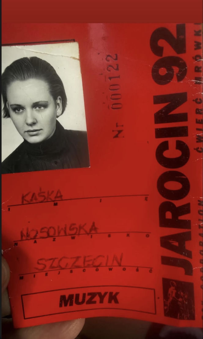 Katarzyna Nosowska na zdjęciu z 1992 roku