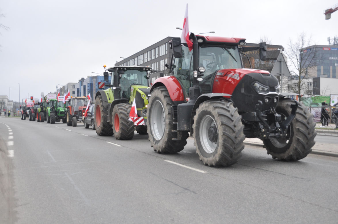 Strajk rolników w Kielcach. 14 marca 2024