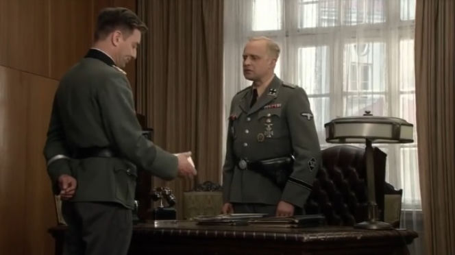 Czas honoru Powstanie 7 sezon odc. 5. Lars Rainer (Piotr Adamczyk), Von Hackel (Rafał Królikowski)