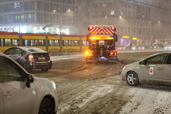 Trudne warunki drogowe w Polsce