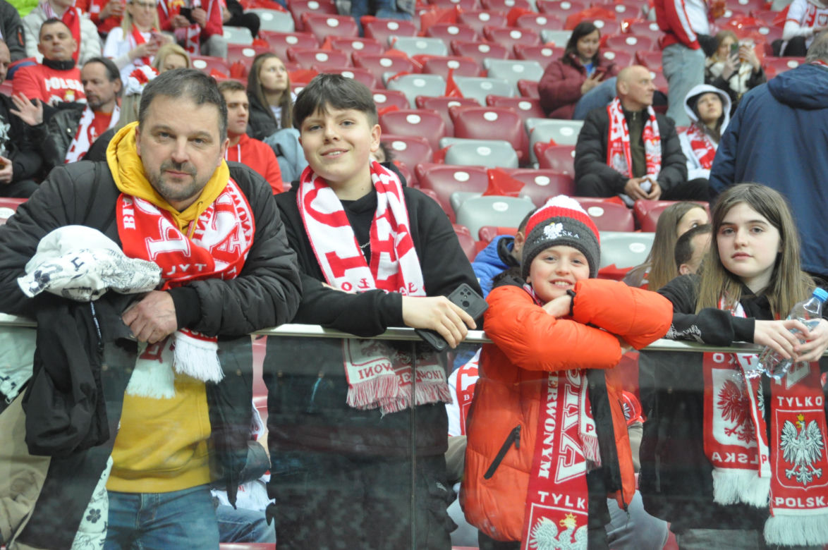 Polska - Litwa na PGE Narodowym. Zdjęcia kibiców