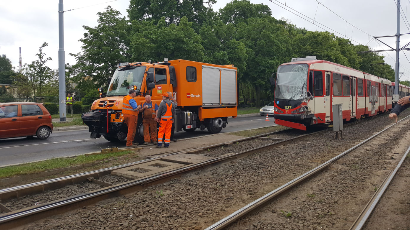 Czołowe zderzenie tramwajów w Gdańsku!