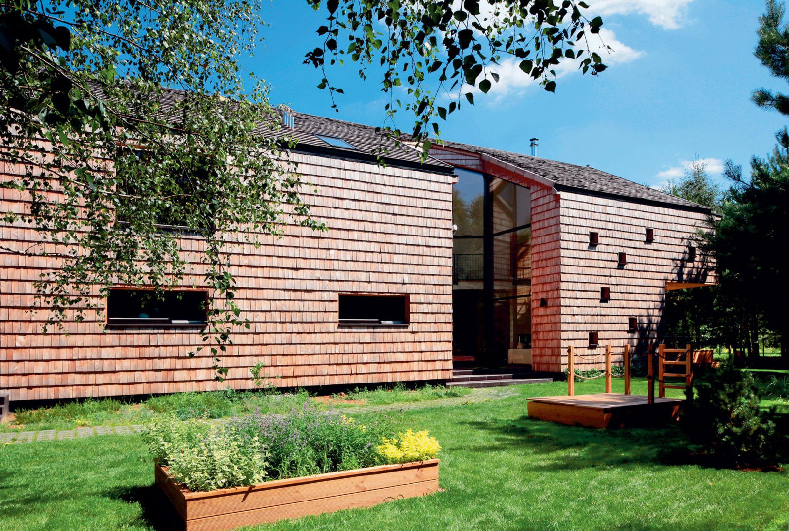 Dom pachnący modrzewiem