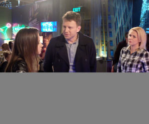 Pierwsza miłość. Melka (Ewa Jakubowicz), Marysia (Aneta Zając), Michał (Wojciech Błach)
