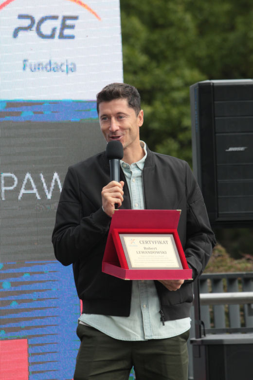 Lewandowski, Dudek i Piszczek na odsłonięciu Alei Gwiazd pod Stadionem Narodowym