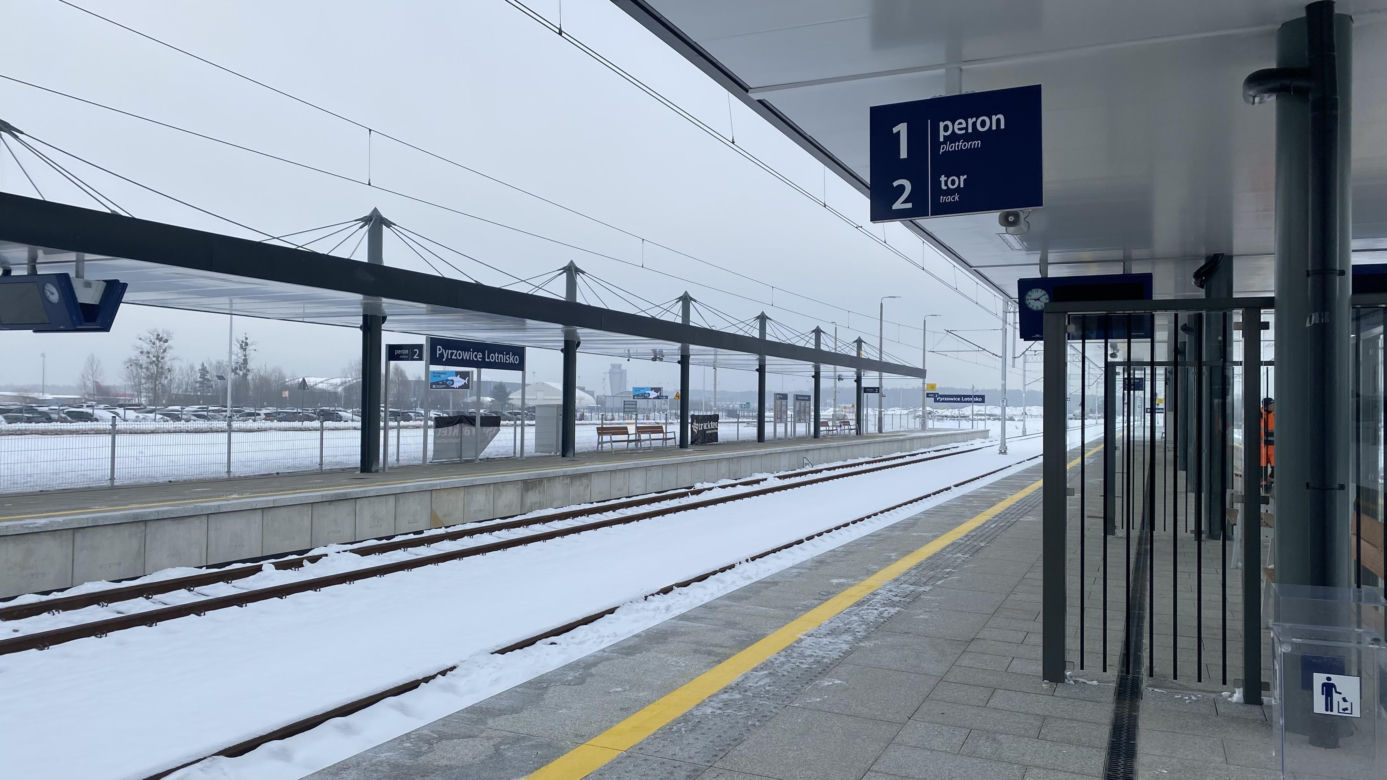 Otwarcie nowej linii kolejowej do lotniska w Pyrzowicach