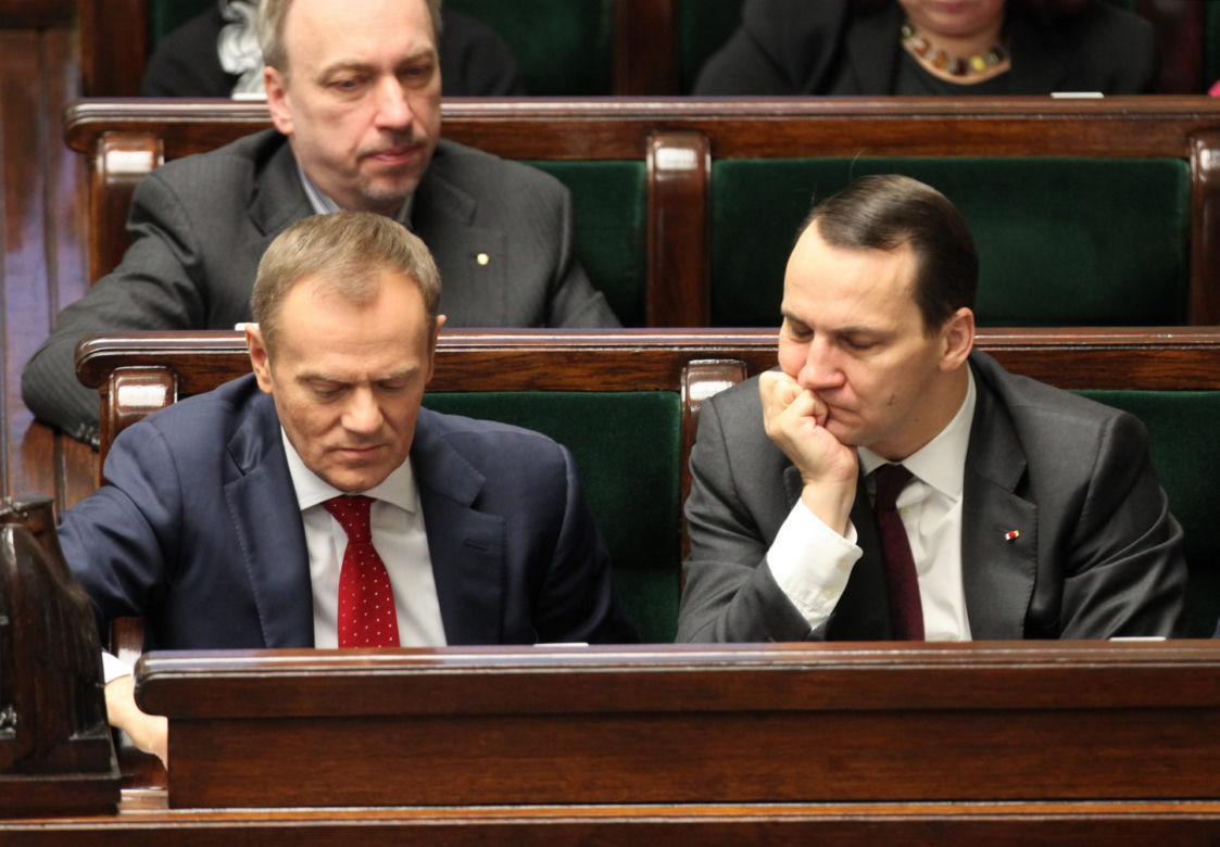 Radosław Sikorski, Donald Tusk