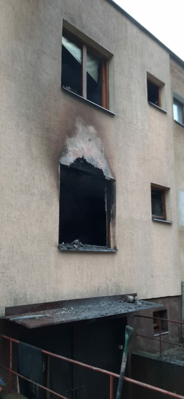 Głęboki Bród. Pożar domu. Ogień pojawił się w kuchni