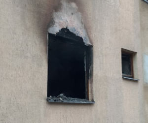 Głęboki Bród. Pożar domu. Ogień pojawił się w kuchni