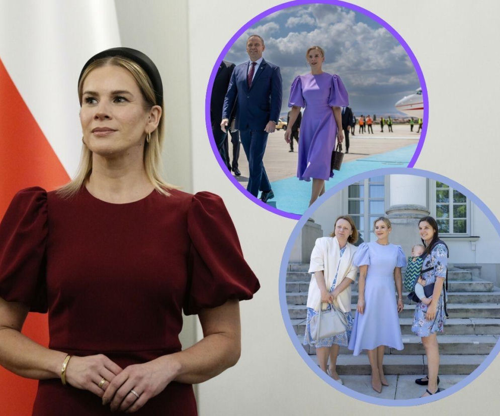 Marta Nawrocka wybiera sukienki od Izabeli Janachowskiej