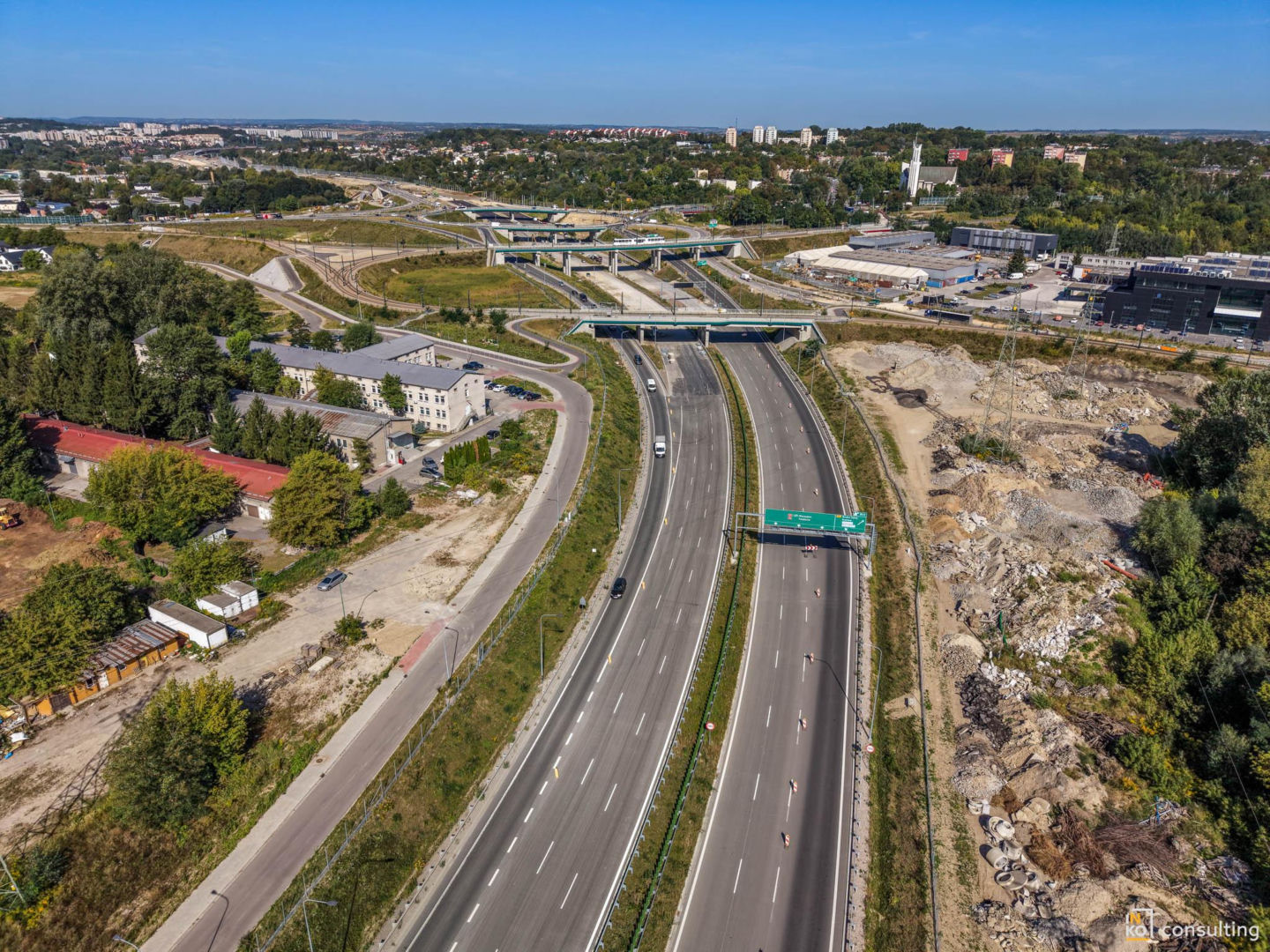 Węzeł Mistrzejowice i węzeł Grębałów - budowa wrzesień 2026
