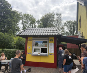 Budka Stańczyka w Sławnie po wizycie Książula