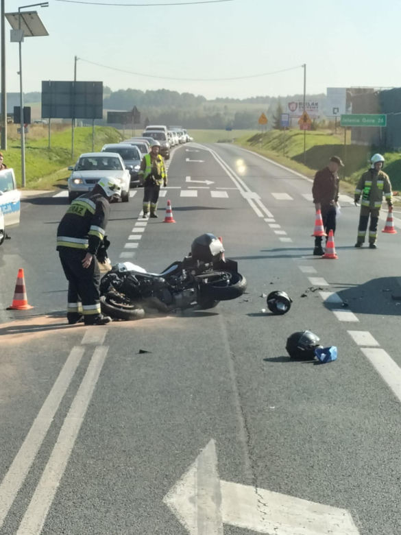 Groźny wypadek w miejscowości Krzewie Wielkie  