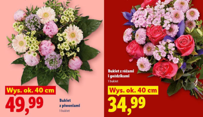 bukiety na Dzień Mamy Lidl