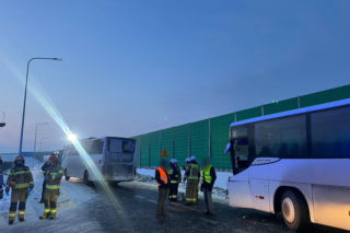 Wypadek w okolicach miejscowości Kroczewo (11.02.2026)