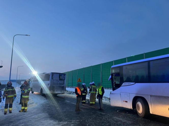 Wypadek w okolicach miejscowości Kroczewo (11.02.2026)