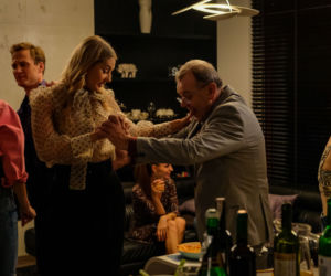 Przyjaciółki 14 sezon, odc. 168. Inga (Małgorzata Socha), Edward (Krzysztof Jędrysek), Maks (Mateusz Janicki)