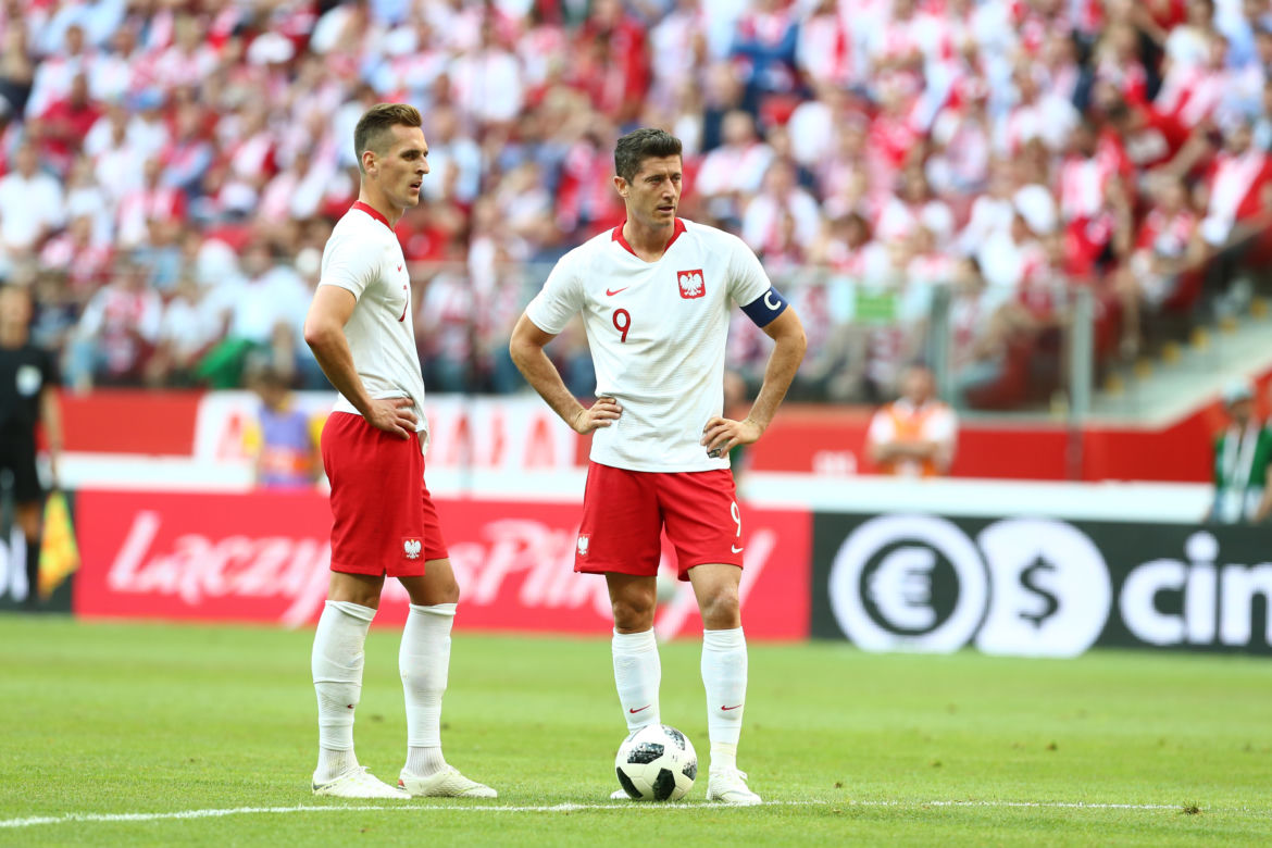 Arkadiusz Milik i Robert Lewandowski