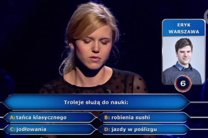 Troleje - do czego służą? Pytanie w Milionerach