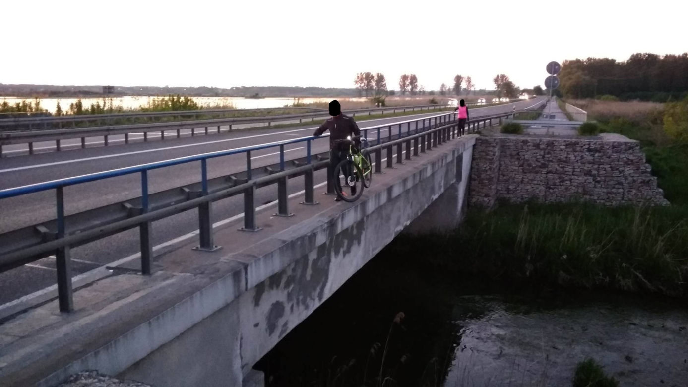 Kładka wzdłuż ciągu pieszo-rowerowego Jedlińsk-Wsola