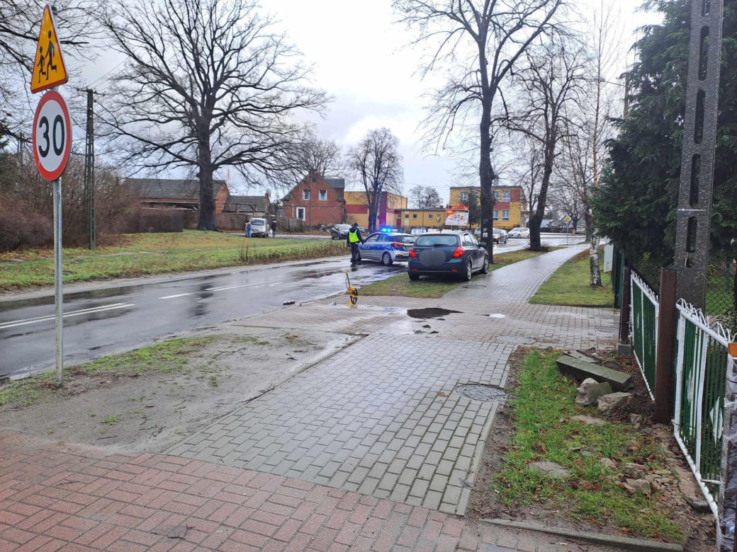 Potrącenie pieszej w Starym Bojanowie