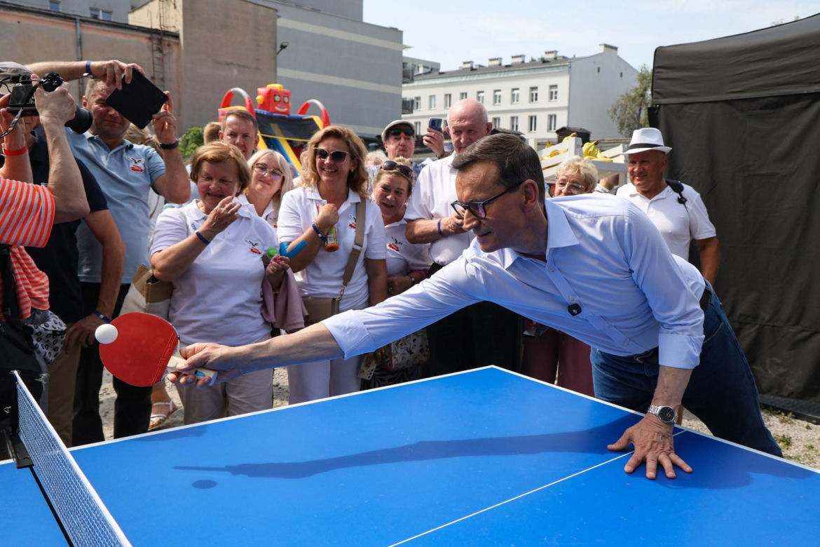 Tak grillował Morawiecki