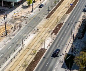 Budowa przejścia dla pieszych przez ul. Marszałkowską w Warszawie na wysokości ul. Sienkiewicza