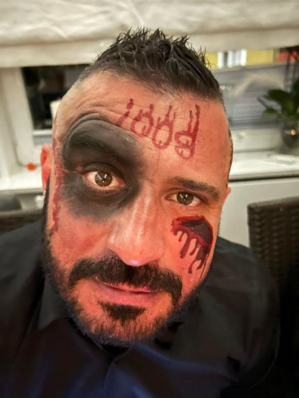 Imieniny Wioli z programu "Farma". Uczestnicy bawili się w stylu Halloween