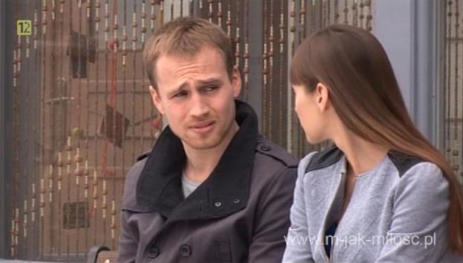 M jak miłość. Janka (Joanna Osyda), Wojtek (Mateusz Janicki)