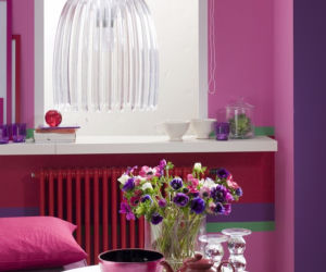 Fioletowy salon