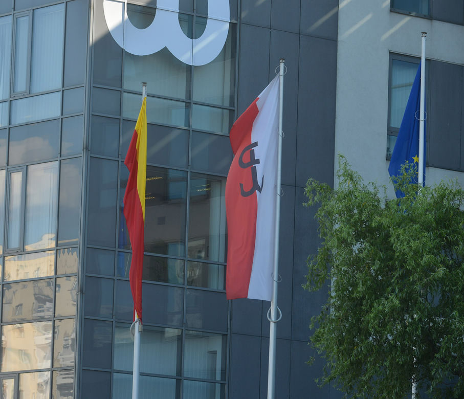 Flaga Białorusi na Ursynowie
