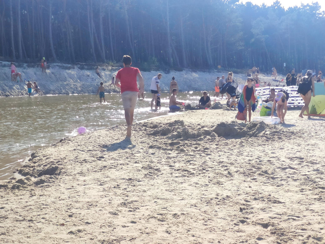 Plaża w Dębkach wrzesień 2023