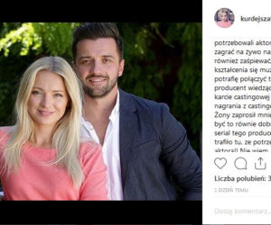 Rafał Szatan na Instagramie o roli Eryka w M jak miłość