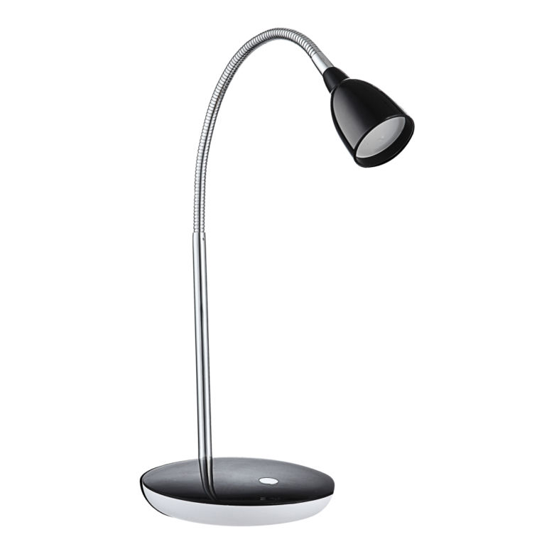 Czarna lampa biurkowa 