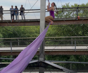 Usedom UP na Uznamskiej Ścieżce w koronach drzew. Podniebne show cyrkowe wysoko nad Bałtykiem